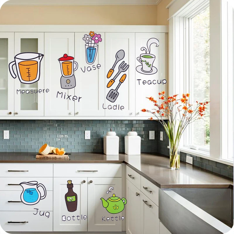 Creative Cartoon Stickers Kitchen Cabinet Door Fridge Magnets Creative Cartoon Stickers Kitchen Cabinet Door Fridge Magnets Refrigerator Decorate Fruit Food Remove Wall Kids Toy In From Home