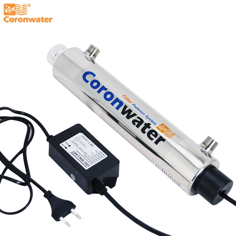 Coronwater SS304 2gpm UV Sterilizer Disinfection System CE RoHS for Water Purification SEV-5345