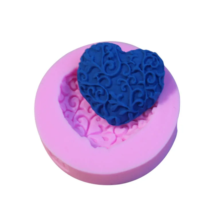 

Silicone Mold Love Heart Shaped Fondant Cake Decorating Silicone Soap Mold Silicone Cake Mold Free Shipping
