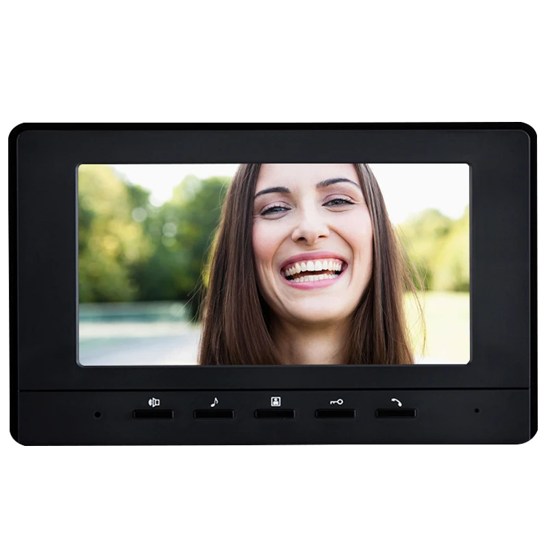 

New 7'' TFT-LCD Color Video DoorPhone Intercom Phone Indoor Monitor Unit Screen Without IR Camera Video Door Bell For Home