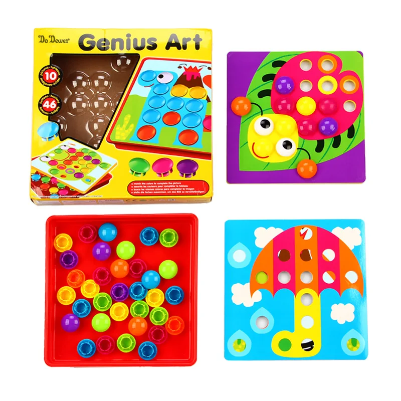 Puzzles fazer cogumelo dower puzzles brinquedos Production Tipo : Mushroom Button