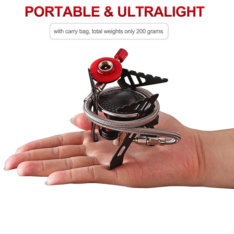 

Outdoor Gas Stove Camping Gas Burning Folding Electronic Stove Hiking Portable Foldable Split Stoves 3000W