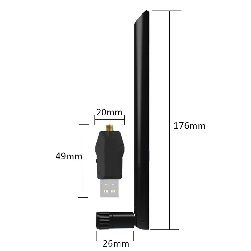 1200 Мбит/с беспроводной wifi адаптер USB3.0 двухдиапазонный 802,11 acbgn AC антенна гигабитный wifi суперскоростная карта для ноутбука настольный компьютер