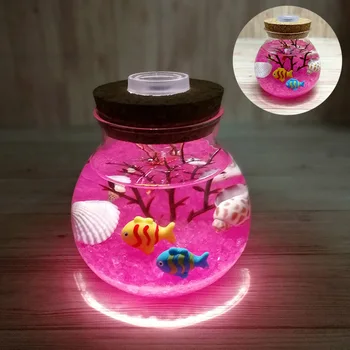 

Valentine's Day Wedding Gift Creative Beautiful Aquarium Night Light Durable Home Decoration Simulation Jellyfish LED Lamp