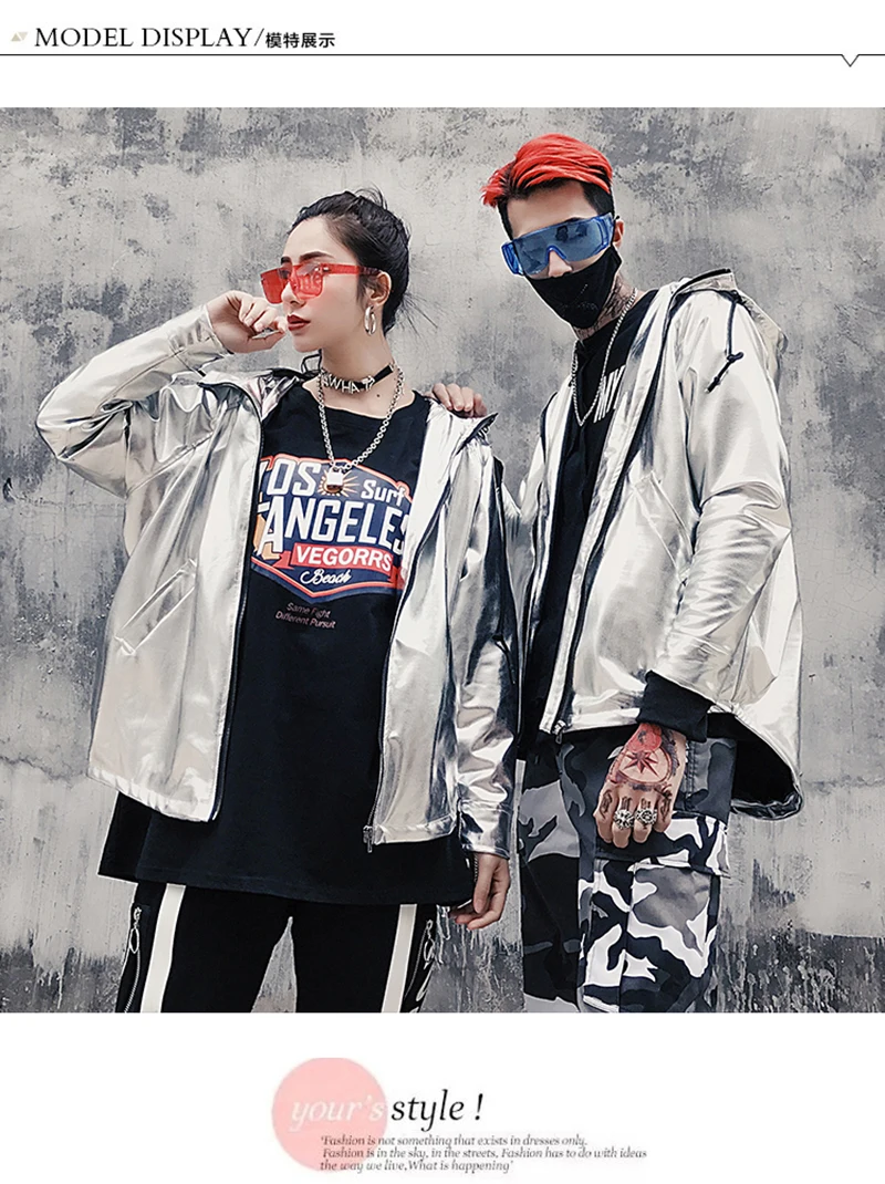 Korean Hip Hop Jacket Man 2018 Hood Windbreaker   (4)