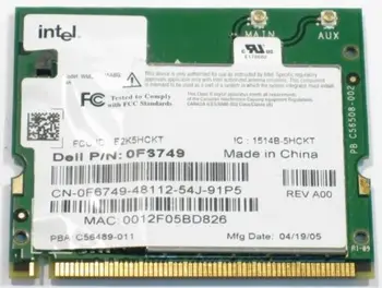 

mini pci Card for Intel Pro 2915 2915abg Centrino Mini Pci 802.11 Abg Wi-fi dell asus acer