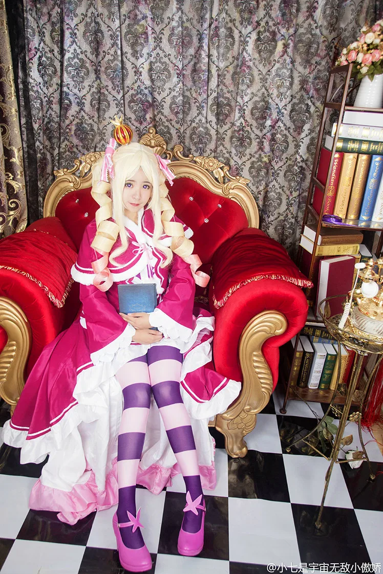 ピンクと赤のコスプレコスチューム、カワイイ、リー、11
