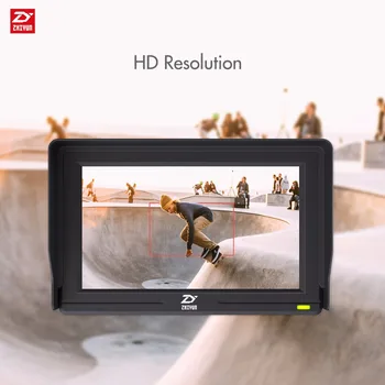 

Zhiyun 5.5" Mini camera Monitor with HDMI Input Output IPS HD 1920x1080 LCD monitoring for Gimbal Stabilizer