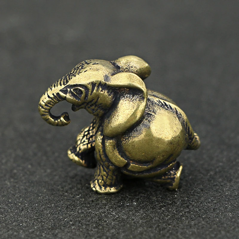 

Antique Vintage Handicraft Elephant satue Accessories Ornament Decoration Display Figurines Miniature Animal Small Luck Durable