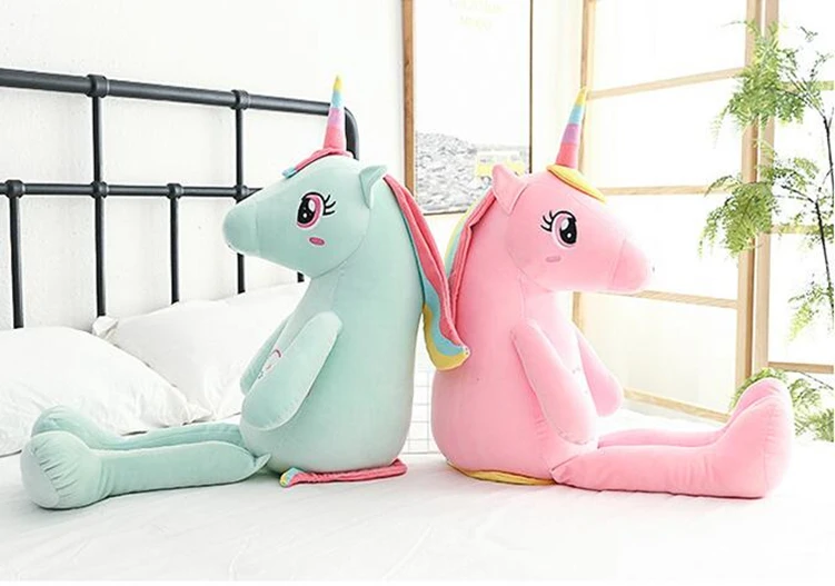 Large Rainbow Unicorn Plush Toy -Unicorn Fashion HTB1vj.qUNnaK1RjSZFtq6zC2VXaG