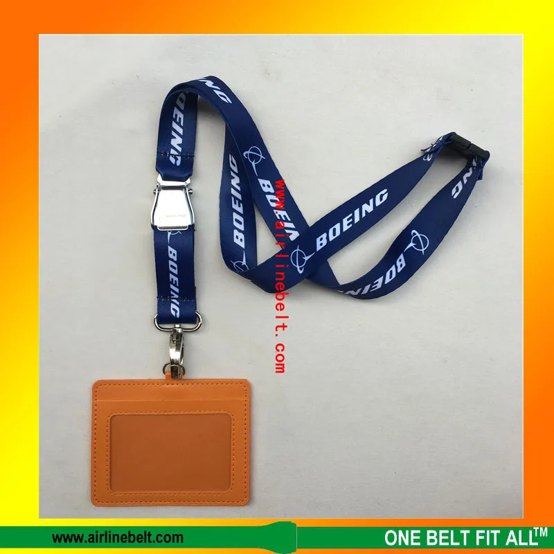 

Boeing Lanyard for Pilot Flight Crew's License ID Card Holder Boarding Pass String String Sling Aircraft Buckle Personal gift
