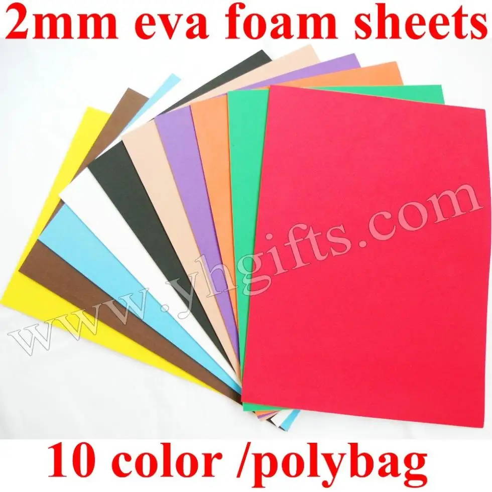 50pcs lot 2mm foam sheets eva sheets craft paper craft materials where to buy foam sheets