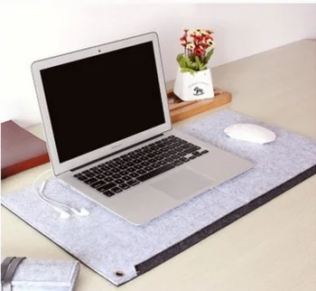 

Fashion Computer Desk Mat Modern Table Felt Office Desk Mat Mouse Pad Pen Holder Wool Felt Laptop Cushion Desk Mat Pad67x33