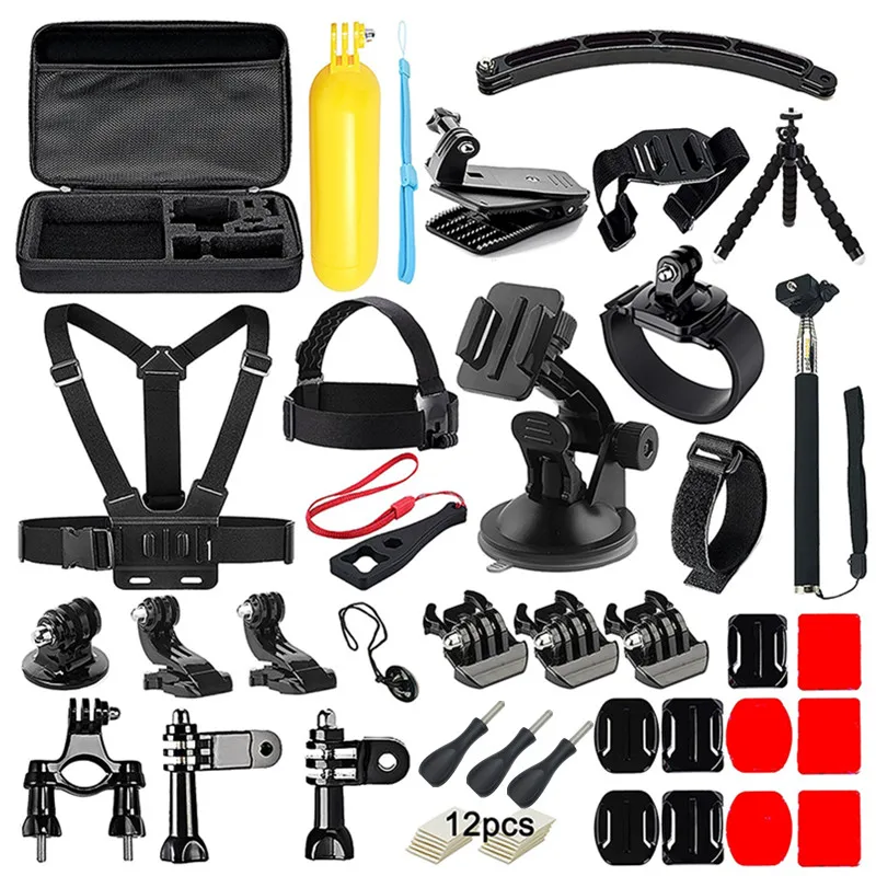 

Suptig For Gopro Hero 6 Accessories Set Chest Helmet Wrist Strap Kit +Handheld Monopod Kit Mount For Gopro Hero 5 4 Session 3+ 4
