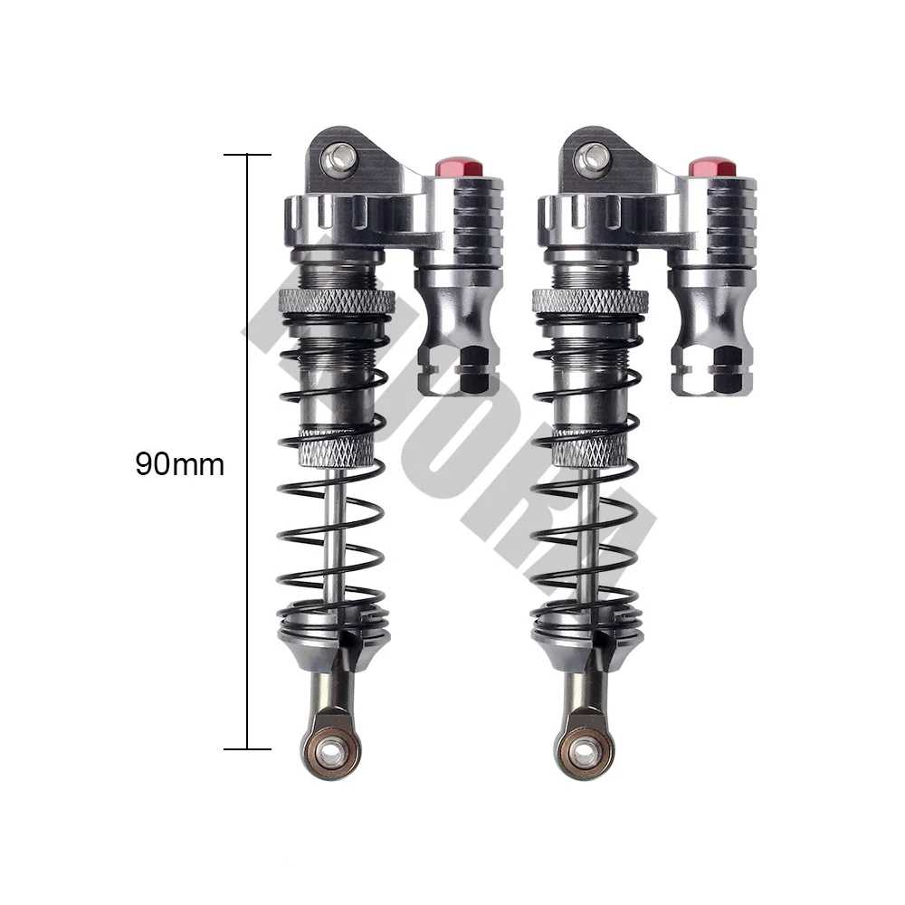 INJORA 2 шт. 90 мм металлический амортизатор для 1/10 RC Рок Гусеничный осевой SCX10 D90 Tamiya CC01