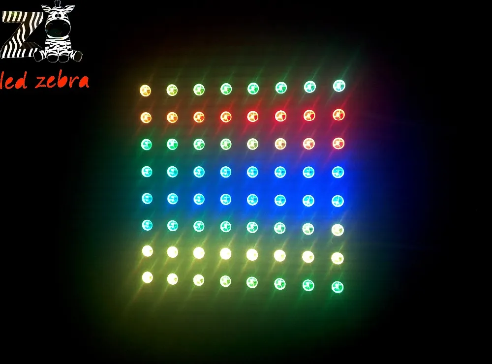 8*8 pixel ws2812b ws2812 led digital flexible individually addressable