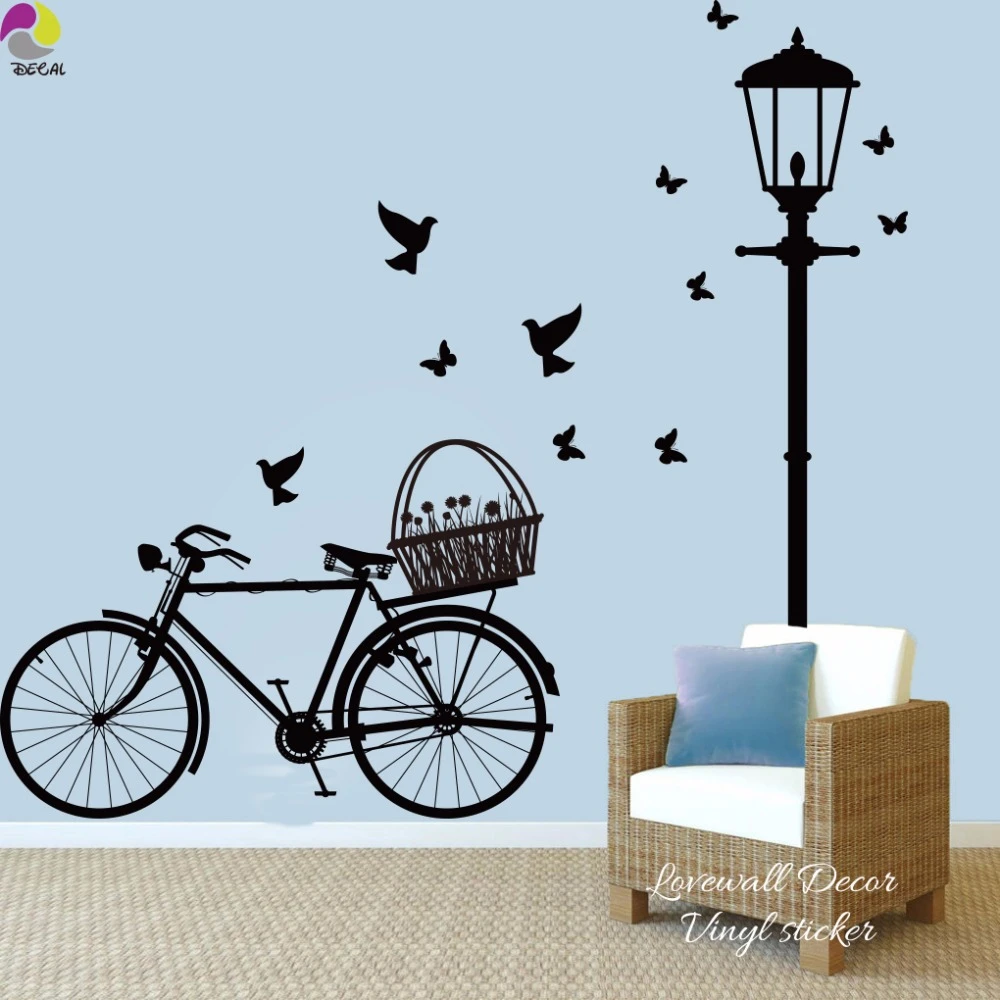 Bicycle Wall Art Stickers Decor Life is Beautiful Butterfly Coffee Bike Shop Bicycle Wall Art Stickers Decor Life is Beautiful Butterfly Coffee Bike Shop