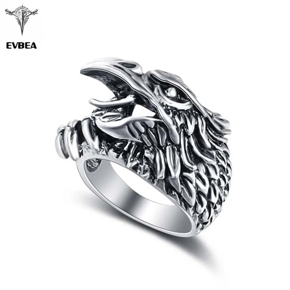 

Graduation Boho Silver Gothic Punk Owl Skull Big Adjustable Rotating Bikers Bible Rings Men's Jewelry