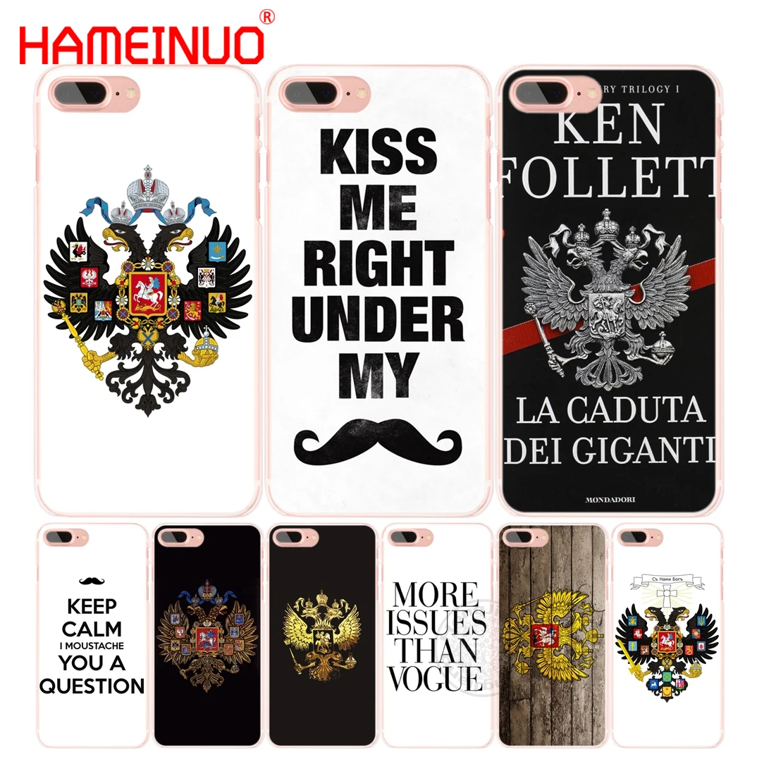 HAMEINUO чехол для сотового телефона с эмблемой российским флагом iphone 6 4 4s 5 5s SE 5c 6s 7 8