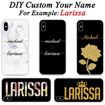 

Customize Personalized DIY Name Text Gift Silicone Soft TPU Phone Case For iPod Touch 5 / Touch 6 Custom Cover Fundas Bumper