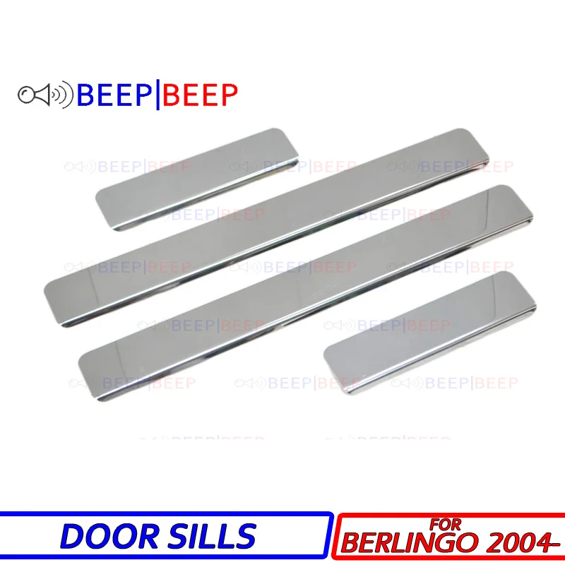 

Door sill for Citroen Berlingo 2006- scuff plate trim accessories stainless steel protection car styling interior decoration