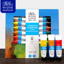 Winsor& Newton 12/18/24 Цвета акварель Краски Высокое качество прозрачная вода для татуажа, пигмент для мануального татуажа художника школьников Acuarelas