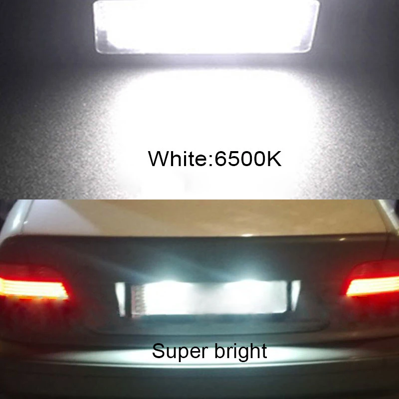 12 В 2 шт. Авто 18 светодиодный 2835 SMD светильник номерного знака для BMW E36 3 серии 1992 1998