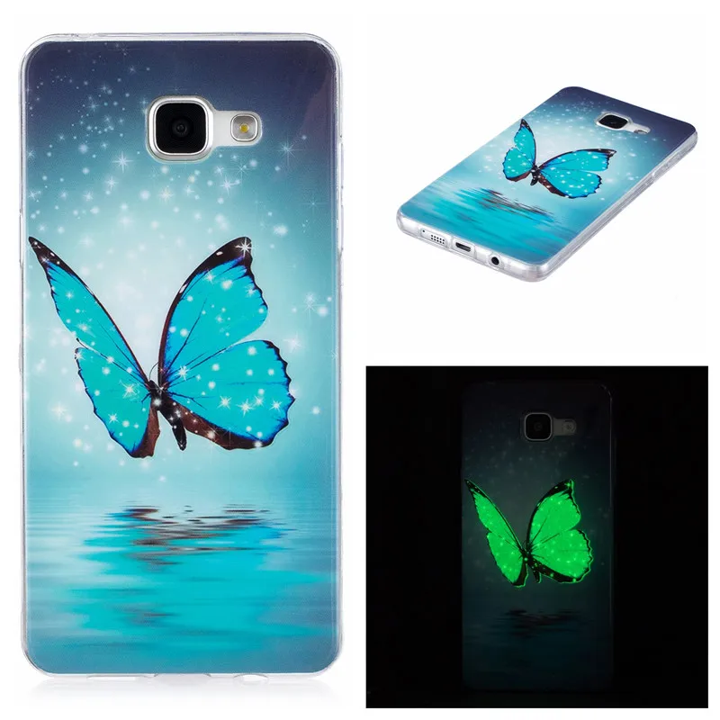 

For Samsung Galaxy A5 2016 A510 A510F SM-A510F Case luminous Glow In The Dark Soft TPU Case Mobile Phone Protective Back Cover