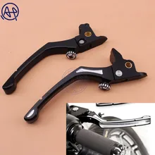 1 пара черный Высокое качество Фирменная Новинка алюминий мотоциклов сцепные рычаги для Harley Touring