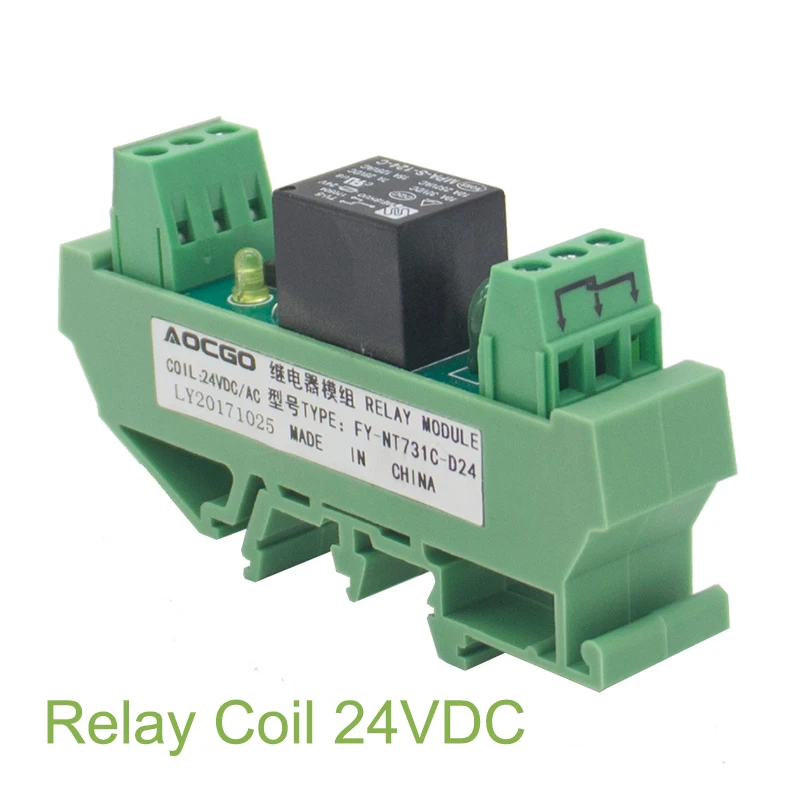 

1 channel T73 AC/DC 24V DIN Rail Mount Relay Module