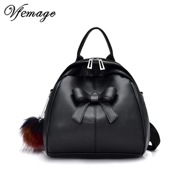 

Vfemage Mini Backpack Sweet Bow Pu Leather Backpack Women Small Cute Backpack Teenagers Schoolbag Kawaii Backpack for Women