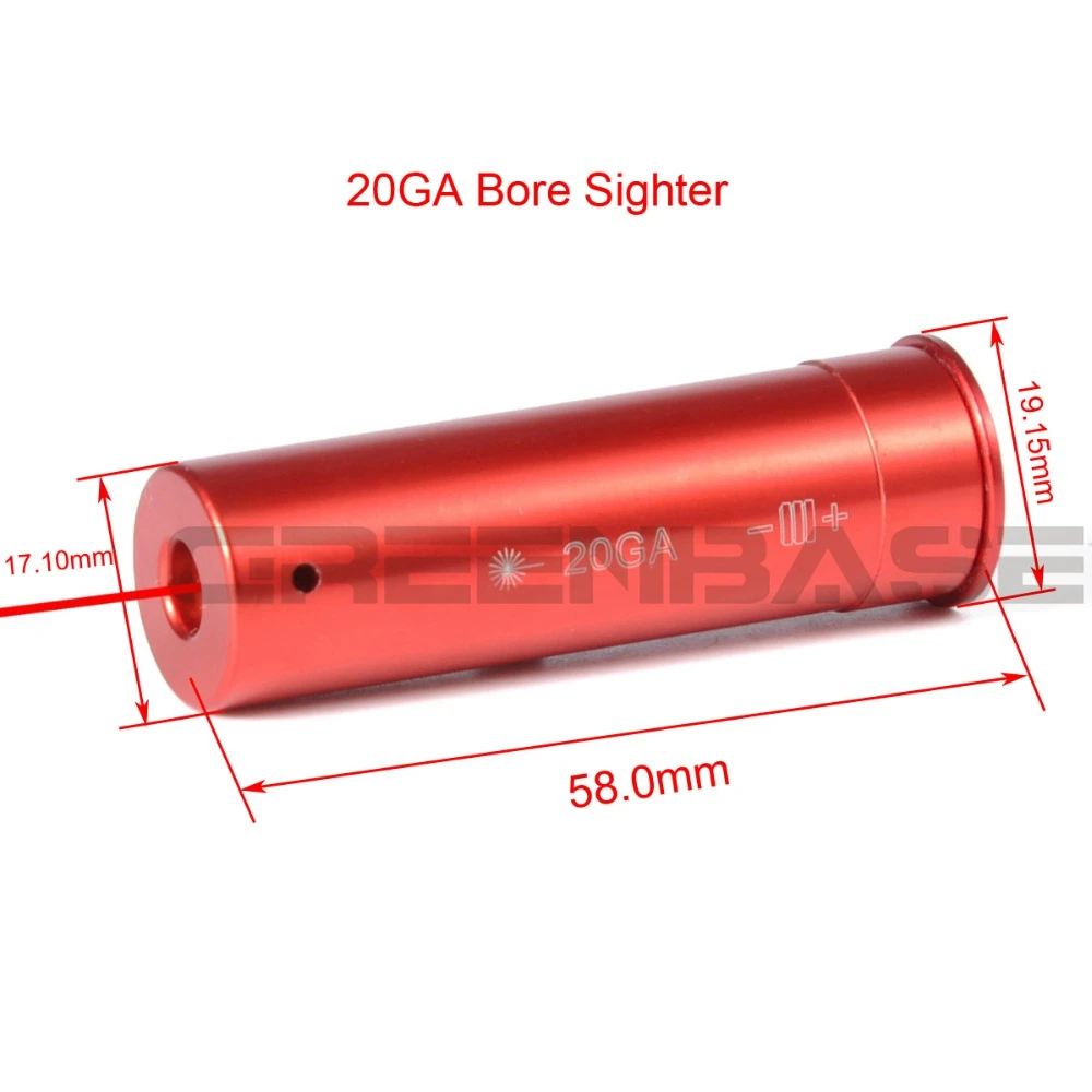 Тактический охотничий лазерный BoreSighter 7,62x54 5,45x39 20GA 7,62x39. 308 Калибр Красная точка лазерный прицел патрон для ружья