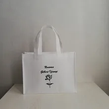 300 шт./лот Tote сумки c индивидуальным логотипом мешки нетканые сумки Покупки на заказ печатные многоразовая эко-сумки обувь упаковки