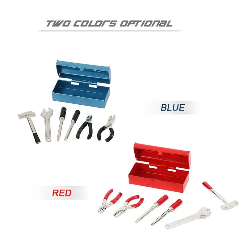 RC Crawler Repair Parts Car Tool Kit Hand Tool Set Tool Box Case Set  RC 1:10 Accessories Mini Repair Tool