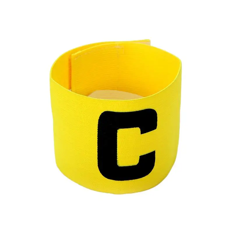 Yellow Футбольная команда капитан нарукавная паста намотка Тип C знак слова хорошее качество красочные дешевые цены полезные для футбола - Цвет: Yellow