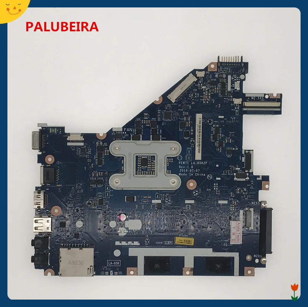 Малябира для ноутбука Acer aspire 5742 5742Z материнская плата MBRJY02002 ов71 LA 6582P HM55 UMA DDR3