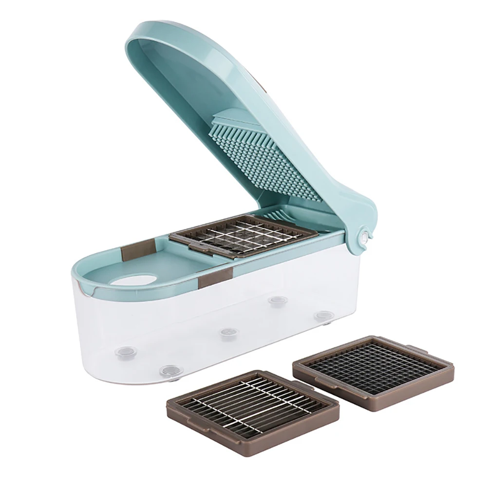 

Food Chooper Onion Chooper Kitchen Accessories Vegetable Slicer Dicer Fruit Cheese Shredder Cutter Set With 3 Dicing Blade Knife