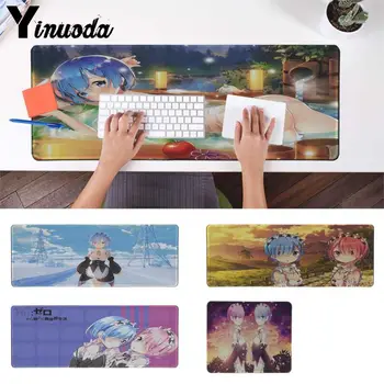 

Yinuoda Rem Re Zero Anime Girl Gamer Speed Mice Retail Rubber Mousepad Large Gaming Mouse Pad Lockedge Mouse Mat Keyboard Pad