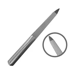 Пилочка для ногтей профессиональный Нержавеющая сталь буфера двухсторонняя шлифования металла крупы для маникюр педикюр Для женщин