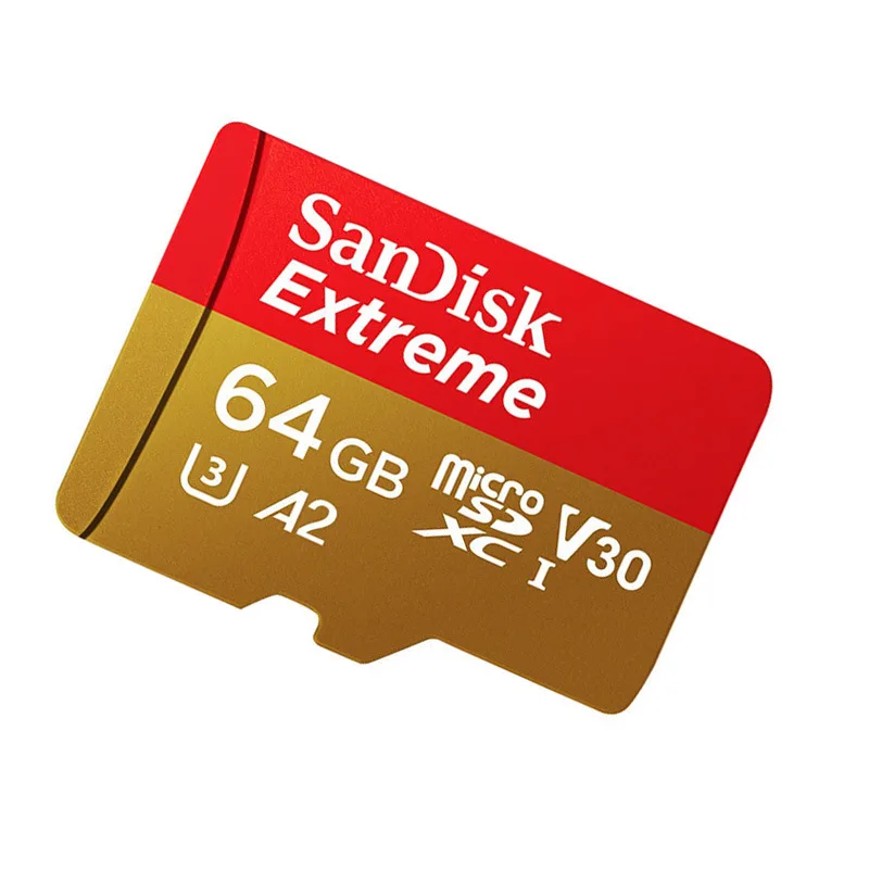 SanDisk Фирменная Новинка 64 Гб карты памяти Micro SD C10 U3 A2 V30 4K Extreme карта скорости до 160