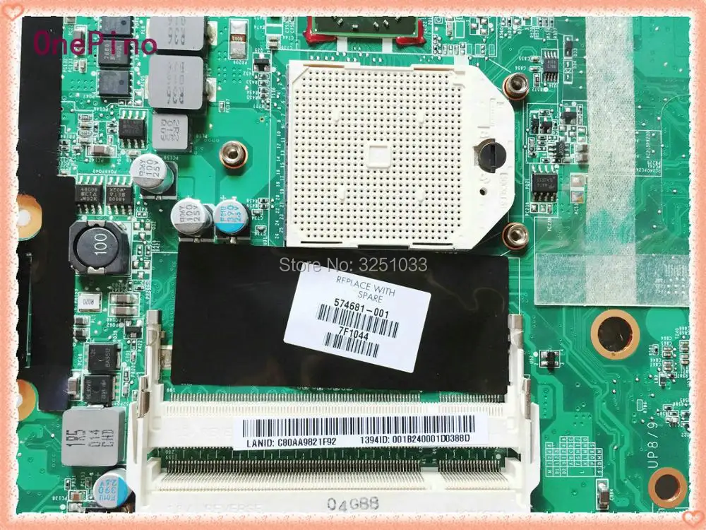 574681-001 ل جناح HP DV7 DV7-3000 دفتر DAUT1AMB6E1/DAUT1AMB6E0 اللوحة المحمول M92 شرائح ، 512 MB DDR2