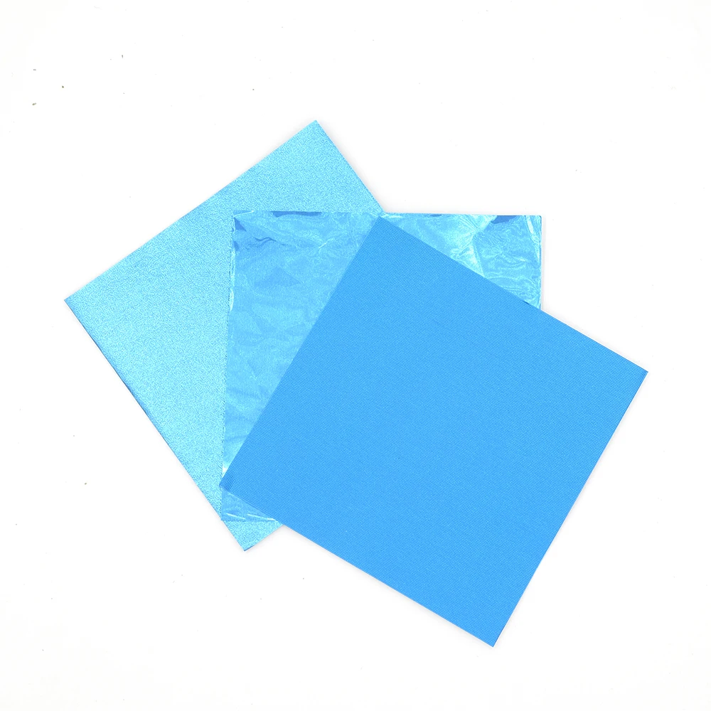 blue foil wrapping paper