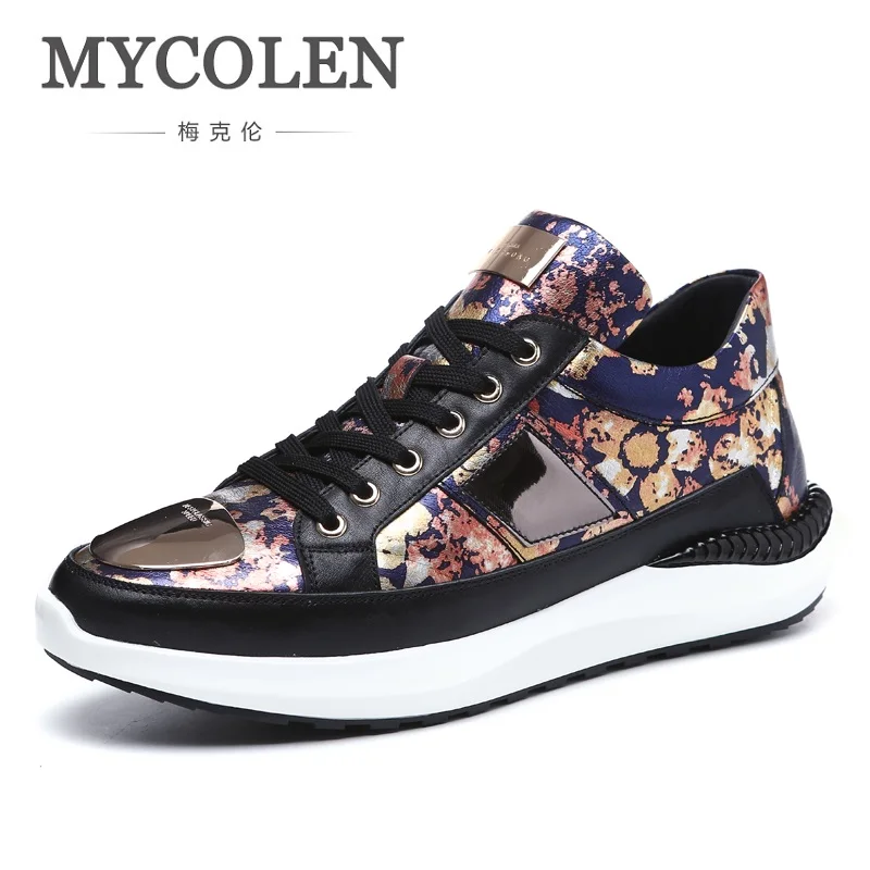 

MYCOLEN 2018 The New Listing Men Casual Shoes Autumn Lace-Up Comfortable Style Waterproof Fashion Height Increase Man Shoes