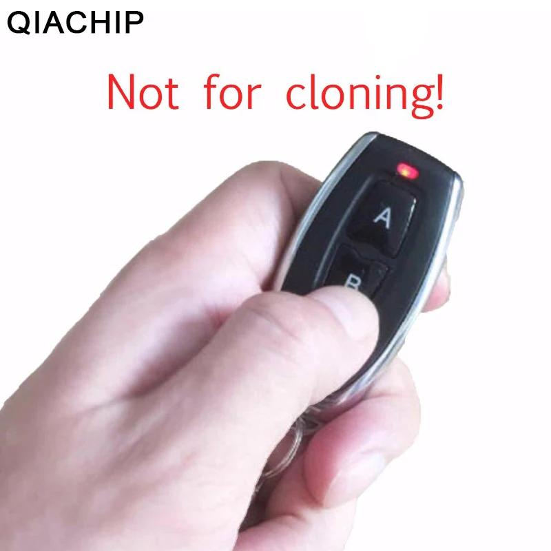 

QIACHIP 433 MHZ RF Remote Control Learning Code 1527 EV1527 For Gate Garage Door Controller 433mhz Receiver Included Battery DIY