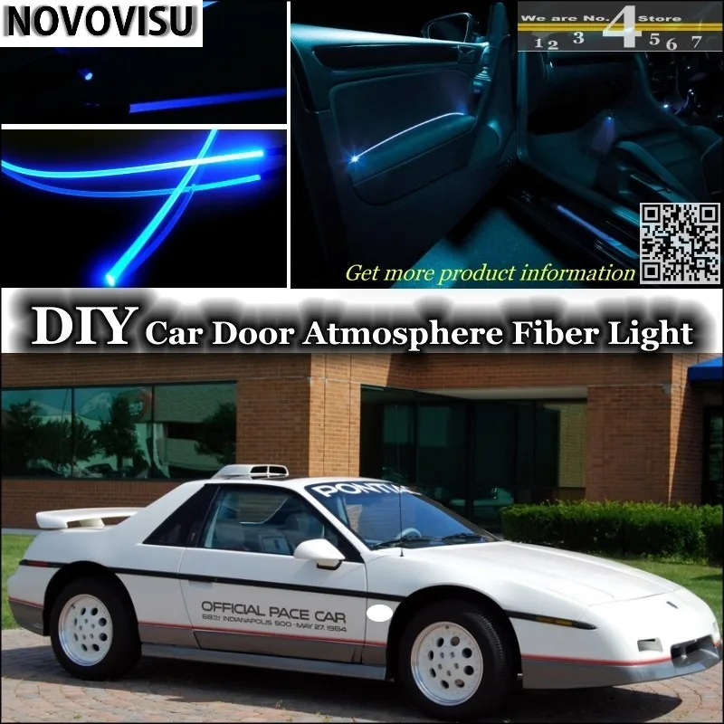 

NOVOVISU For Pontiac Fiero interior Ambient Light Atmosphere Fiber Optic Band Lights Inside Door Panel illumination Not EL light