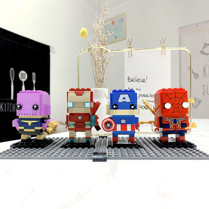 

Decool Super Heroes Blcoks Marvels LegoSet Avenger Endgame BrickHeadzs Iron Man Building Blocks Bricks Educational Gifts Toys