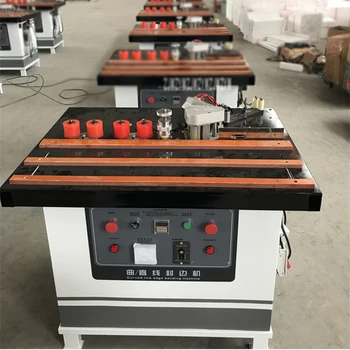 

Portable Wood PVC Flat Edge Banding Machine Curve/Straight Edge Banding Machine Woodworking Edge Banding Machine 220V/380V 180W