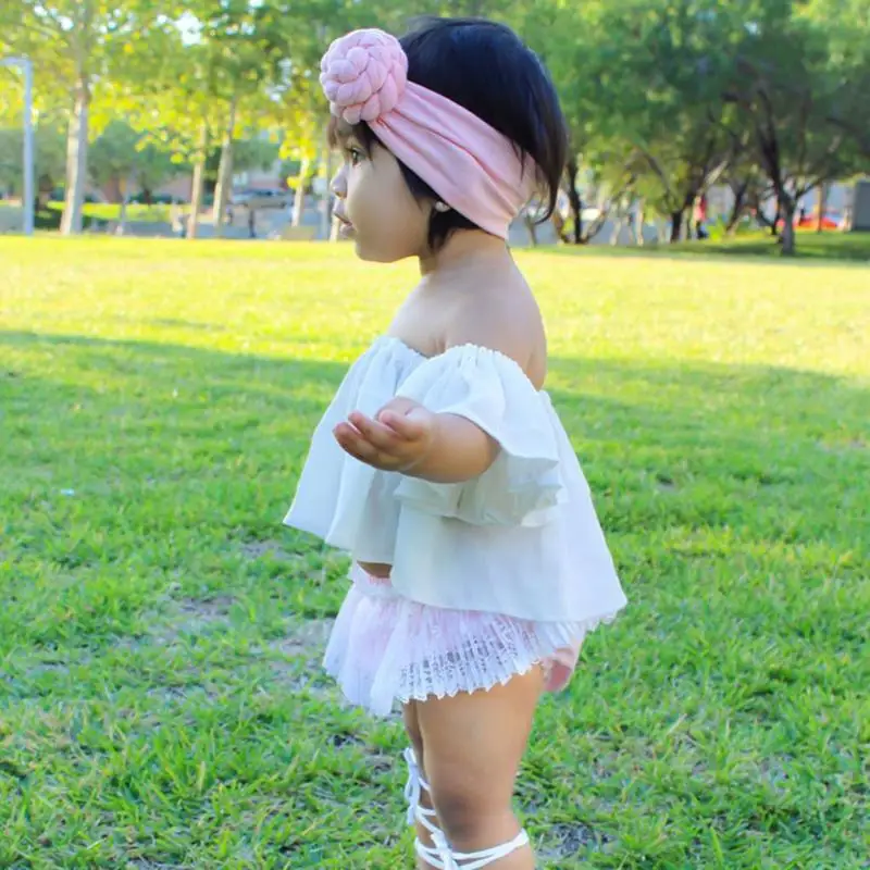 

Baby hair bands girls Tie Knot Headband Cotton Children Girls elastic hair bands Turban bows for girl Headbands hair accessories