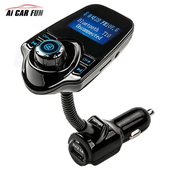 

12-24V Bluetooth Car Kit MP3 Player Hands-free Call Wireless FM Transmitter Modulator with LCD Display