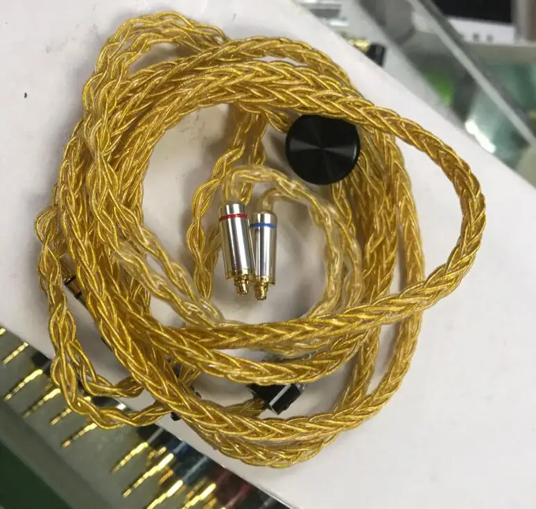 

8 Core MMCX Cable 7N Single Crystal Plated Silver and Copper Upgrade Cable for Shure SE846, SE535, SE315, SE215, UE900